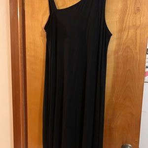 Eileen Fisher black off the shoulder dress. New
